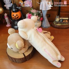 Qiuming Shop D Stili Kawaii Rilakkuma Peluş Kalem Kutuları Kızlar Çocuklar Için Okul Korilakkuma Ayı Anime Sevimli Kalem Kutusu Kılıfı Organizatör Kalem Çantası (Yurt Dışından)