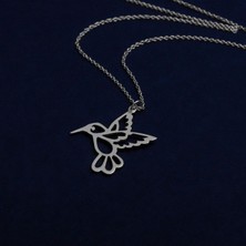N!da Jewelry 925 Ayar Gümüş Sinek Kuşu Kolye