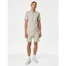 Marks & Spencer Yumuşak Dokulu Örme Polo Yaka T-Shirt