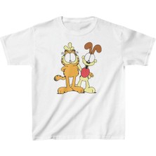 Tarz Yeri Çocuk Unisex Baskılı T-Shirt - Beyaz