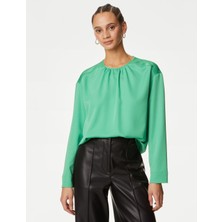 Marks & Spencer Regular Fit Uzun Kollu Bluz