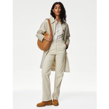 Marks & Spencer Yüksek Bel Straight Leg Chino Pantolon