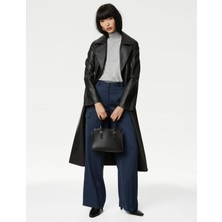Marks & Spencer Wide Leg Saten Kargo Pantolon