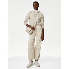 Marks & Spencer Relaxed Fit Yüksek Bel Paraşüt Pantolon