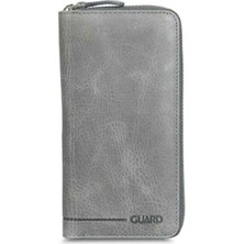 Guard Antik Gri Fermuarlı Portföy Cüzdan - GRD2403XW22190