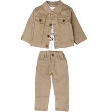 Cico Kids Spor Ceketli Erkek Bebek Takım Bej
