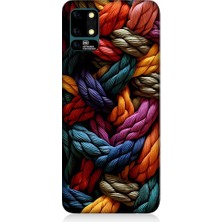 Teknomeg Reeder S19 Max Uyumlu Pastel Renkli Düğüm Ipler Desenli Silikon Kılıf