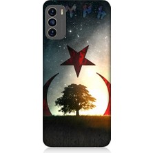 Teknomeg Reeder S19 Max Pro S Uyumlu Göktürkçe Türk ve Ağaç Bayrak Desenli Silikon Kılıf