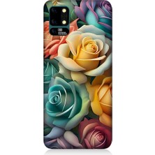 Teknomeg Reeder S19 Max Uyumlu Pastel Soft Güller Desenli Silikon Kılıf