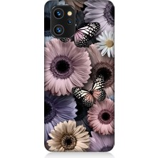 Teknomeg Reeder S19 Max Pro Uyumlu Pastel Renkli Çiçekler ve Kelebekler Desenli Silikon Kılıf