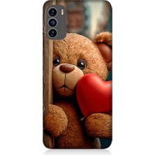 Teknomeg Reeder S19 Max Pro S Uyumlu Sevimli Ayı ve Kalp Desenli Silikon Kılıf