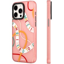 YoungKit iPhone 12 Pro Max Uyumlu Kılıf Bethany Green Tasarımlı Youngkit Sweet Language Kapak Rose Gold