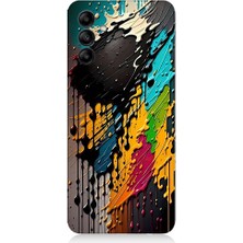 Teknomeg Samsung Galaxy A15 Uyumlu Tuvaldeki Pastel Boyalar Desenli Silikon Kılıf