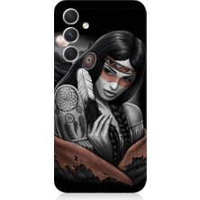 Teknomeg Samsung Galaxy A05S Uyumlu Kızılldereli Kız Dreamcatcher Desenli Silikon Kılıf