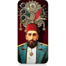 Teknomeg Samsung Galaxy S23 Fe Uyumlu Osmanlı 2. Abdülhamid Han Desenli Silikon Kılıf