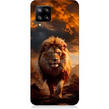 Teknomeg Samsung Galaxy A42 5g Uyumlu Yırtıcı Aslan Kral Desenli Silikon Kılıf