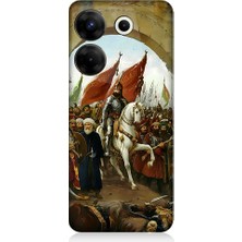 Teknomeg Tecno Camon 20S Pro Uyumlu Fatih Sultan Mehmet Istanbul Desenli Silikon Kılıf