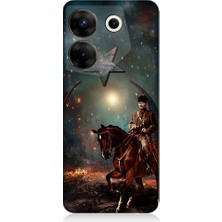 Teknomeg Tecno Camon 20 Pro 5g Uyumlu Mustafa Kemal Atatürk ve Mücadele Yılları Desenli Silikon Kılıf