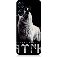 Teknomeg Tecno Spark 10 Uyumlu Bozkurt Baştürk Desenli Silikon Kılıf