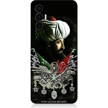 Teknomeg Tecno Pova 3 Uyumlu Fatih Sultan Mehmet Han Desenli Silikon Kılıf