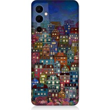 Teknomeg Tecno Pova Neo 2 Uyumlu Minyatür Evler ve Gece Desenli Silikon Kılıf