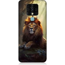 Teknomeg Tecno Camon 16 Uyumlu Kral Aslan Desenli Silikon Kılıf