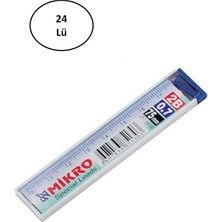 Mikro 75MM Cetvelli Kurşun Kalem Ucu 0,7mm 24'lü