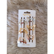 Efna Store 6 Lı Kelebek Figürlü Karışık Renk Metal Çıt Çıt Toka