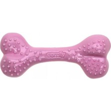 Aquael Comfy Toy Kemik Şeklinde Çilek Aromalı Köpek Oyuncağı Pembe 16.5 cm