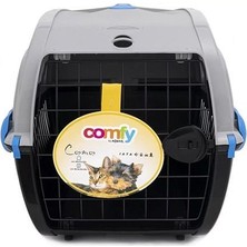 Aquael Comfy Transparent Cosmos Küçük Irk Köpek ve Kedi Taşıma Çantası Gri/siyah 58X38X38.5 cm