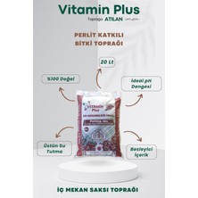 Vitamin Plus Özel Karışım Perlit Katkılı Bitki Toprağı 20 Lt Salon Saksı Bitki Harcı