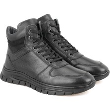 Desa Duane Siyah Erkek Fermuarlı Deri Bot