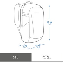 Decathlon Outdoor Sırt Çantası - 20 L - Nh Arpenaz 100