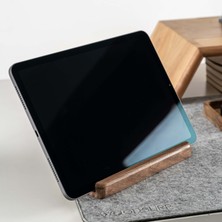 Woodsuppco Tablet Tutucu, Ahşap Tablet Standı, Masaüstü Ahşap Tablet Tutucu - Ceviz