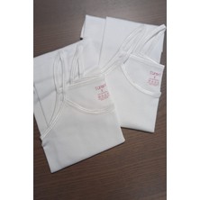 Türen 418 Kız Çocuk 2'li İp Askılı Atlet-Beyaz