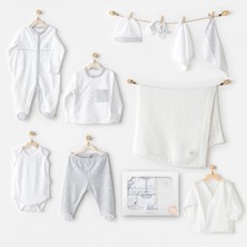 Andywawa Erkek Bebek Hastane Çıkışı 10 Parça Newborn Set Wawa Boys AC24721