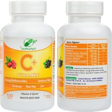 Yurdavit Magnezyum Sitrat 500 Mg Magnesium Citrate 120 Tablet Vitamin C 1000 Mg C Vitamini 100 Tab