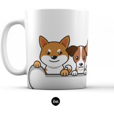 Tildamugs Sevimli Şirin Köpekli Kupa Bardak