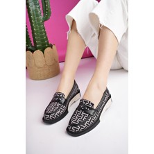 Muggo Luvi Garantili Kadın Loafer Günlük Eva Taban Casual Makosen Ayakkabı