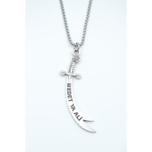 Had Safha Accessories Zülfikar Kılıcı Örme Zincir Kolye