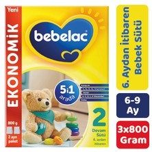 Bebelac 2 Devam Sütü 800 gr 3'lü Paket