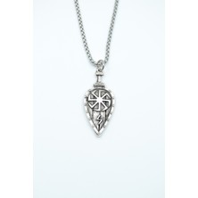 Had Safha Accessories Viking Kolovrat Kalkan  Örme Zincir Kolye