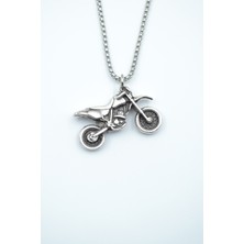 Had Safha Accessories Cross Motor Örme Zincir Kolye