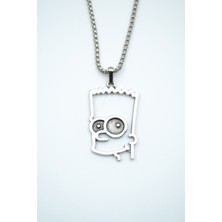 Had Safha Accessories Bart Simpson Örme Zincir Kolye