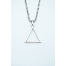 Had Safha Accessories Üçgen Geometrik Örme Zincir Kolye