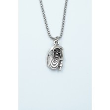 Had Safha Accessories Tırpanlı Azrail Örme Zincir Kolye