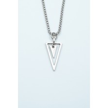 Had Safha Accessories Sallantılı Üçgen Örme Zincir Kolye