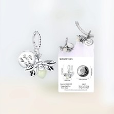 Bay-Kuş Bijuteri Orjinal 925 Ayar Gümüş Parlayan You Light Up My Life Temalı Charm