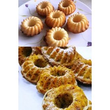Kitchen Design Lab Mor 18'li Silikon Mini Kek Kalıbı - Muffin Kalıbı 18 Adet Göbekli Kek Kalıbı