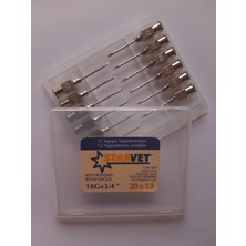 Starvet Enjektör Iğnesi 20 x 13 mm / 18GX3/4 (1 Kutu - 12 Adet )